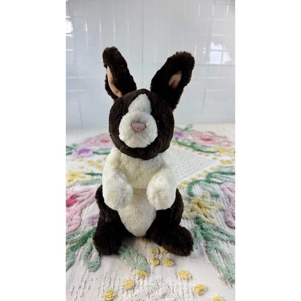 Gund Borders Books Plush Rabbit Brown White Standing Stuffed Animal Bunny 4679